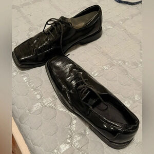 STATE STREET~BLACK PATTEN LEATHER~SIZE 14~NICE👍